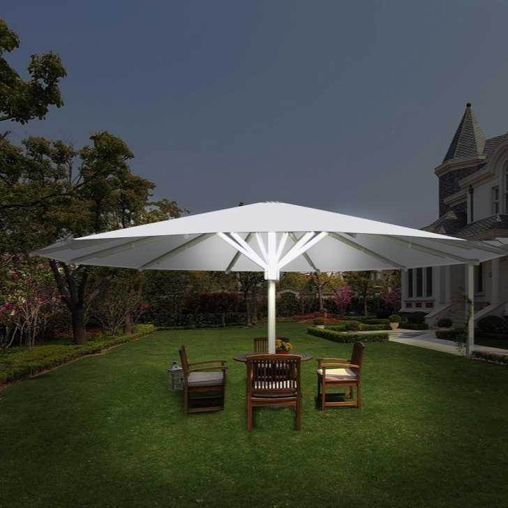 Outdoor Furniture Supplier - ATV&UTV7M Outdoor-Möbel LED-Sonnenschirm Lieferant Großer Terrassenschirm