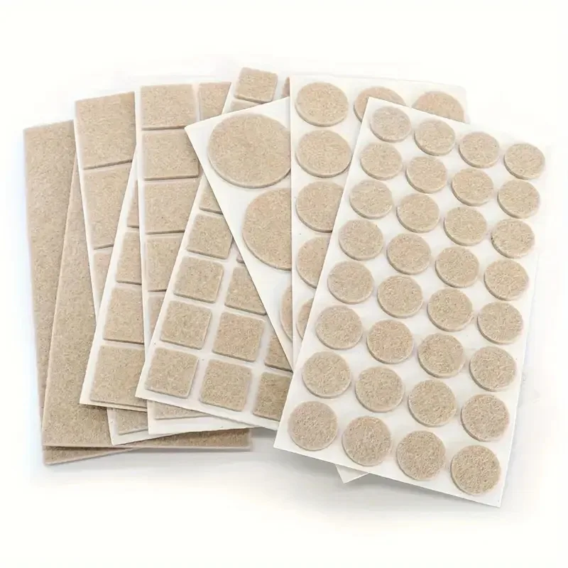 Outdoor Furniture Leg Protectors - Selbstklebende Filz-Möbelpads, kratzfester Bodenschutz für Stuhlbeine,