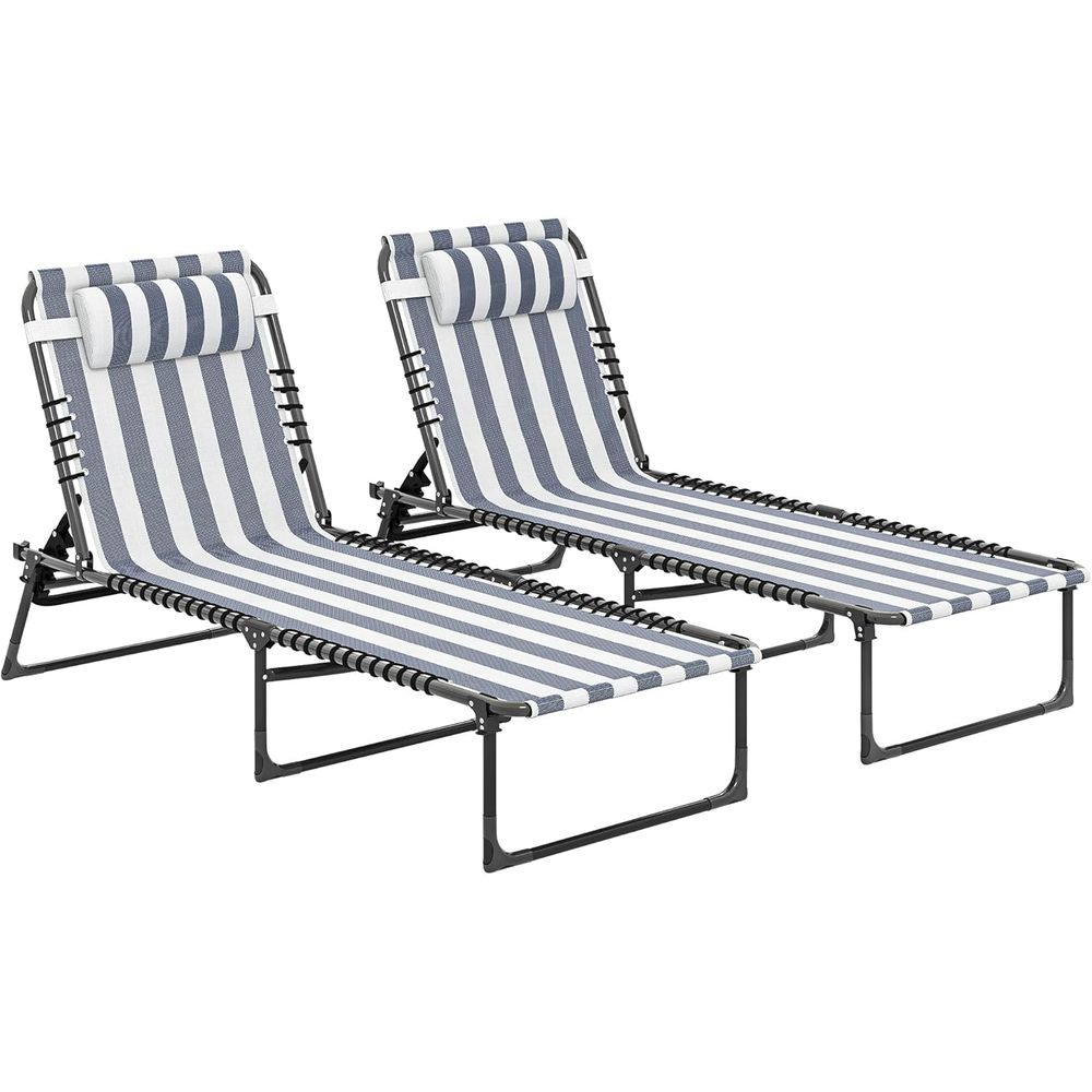 Outdoor Furniture Ofo - Faltbarer Chaise-Lounge-Stuhl für den Außenbereich, Set