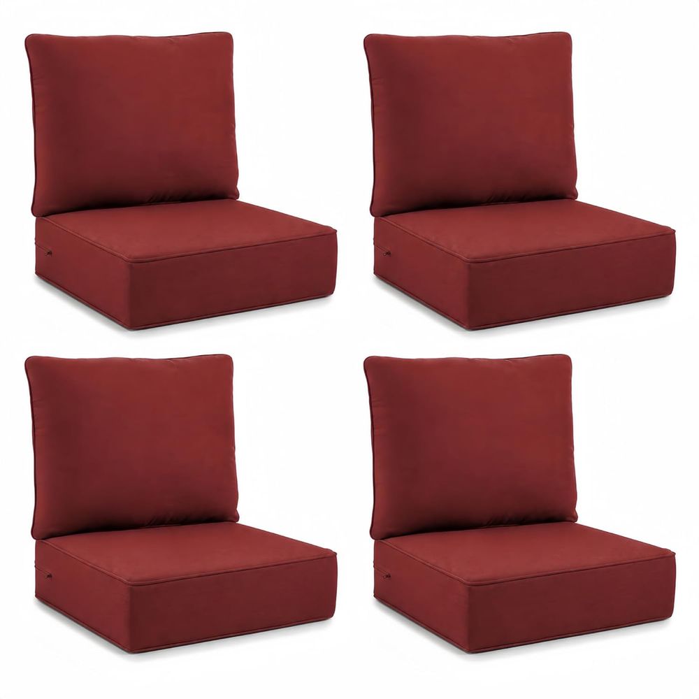 Outdoor Furniture Cushions 24 X 24 - Outdoor-Sitzkissen 4-teiliges Set - 24 x