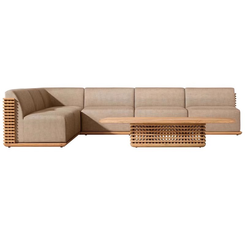 Outdoor Furniture Teak Wood - Outdoor-Sofa aus Teakholz im Freien, wasserdicht