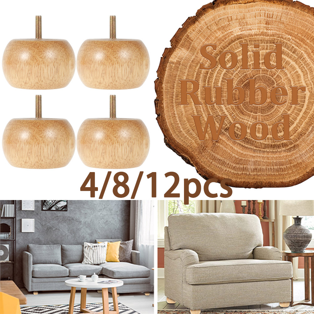 Adirondack Chair Wood - 4/8/12Pcs Massivholz Möbel Füße Sofa Schränke