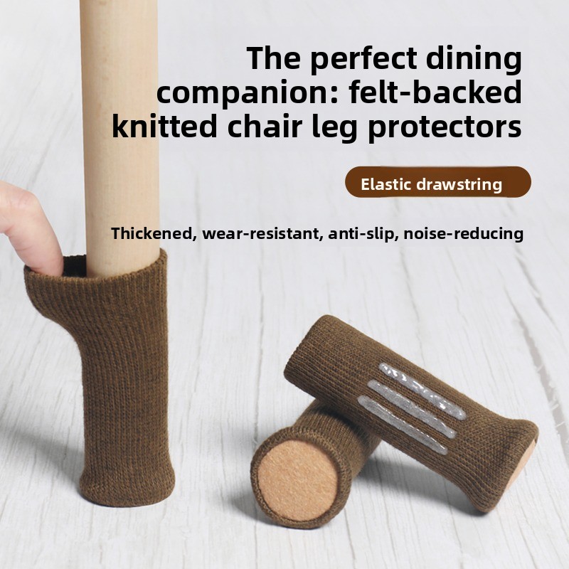 Outdoor Furniture Leg Protectors - 16 Stück verdickte Stuhlbeinkappen aus Filz,