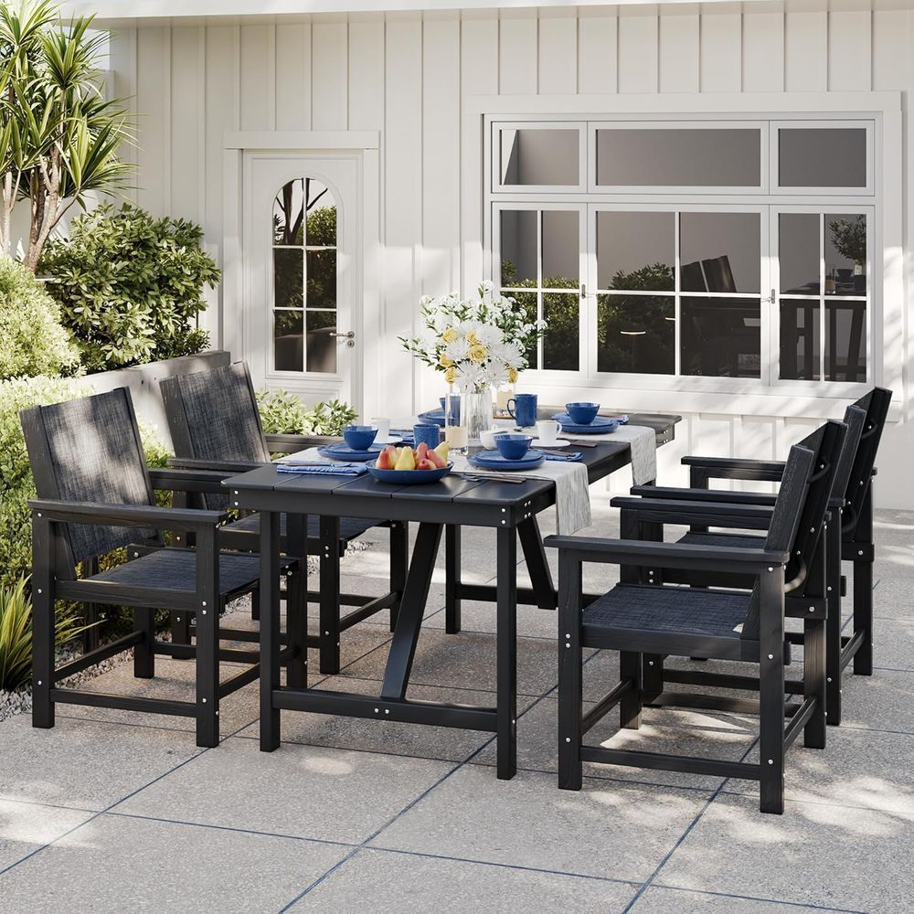 HDPE Garten-Essgruppe für 4 Pe – Outdoor Furniture Ofo Bewertung und Preis
