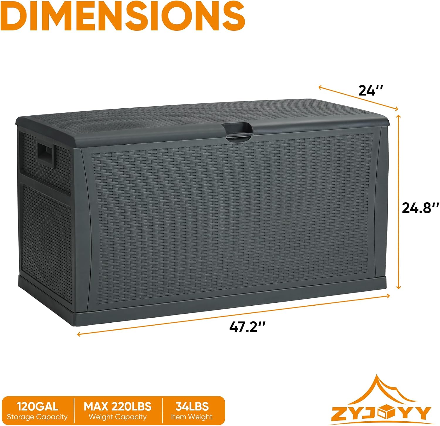 100-Gallonen-Harz-Deckbox, was – Outdoor Furniture Ofo Bewertung und Preis