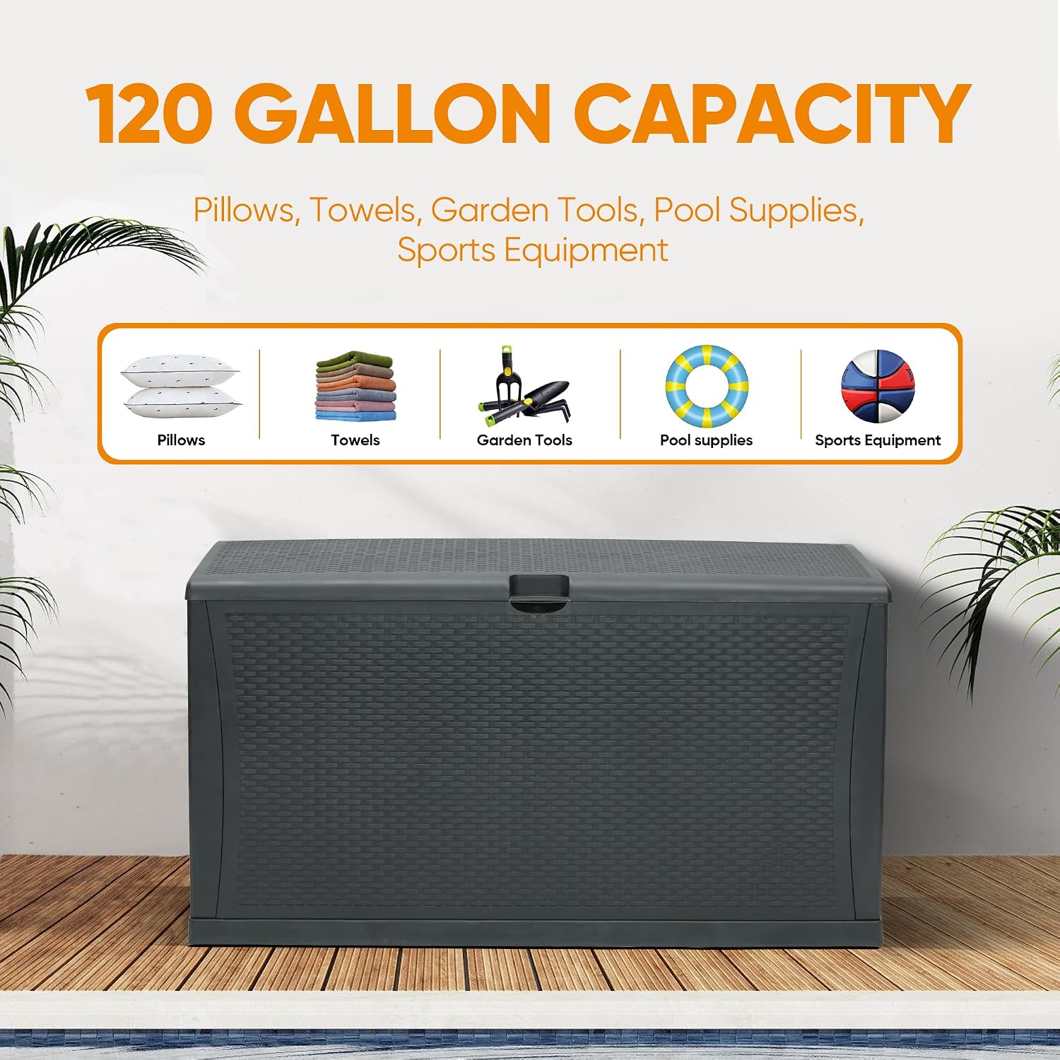 100-Gallonen-Harz-Deckbox, was – Outdoor Furniture Ofo Bewertung und Preis