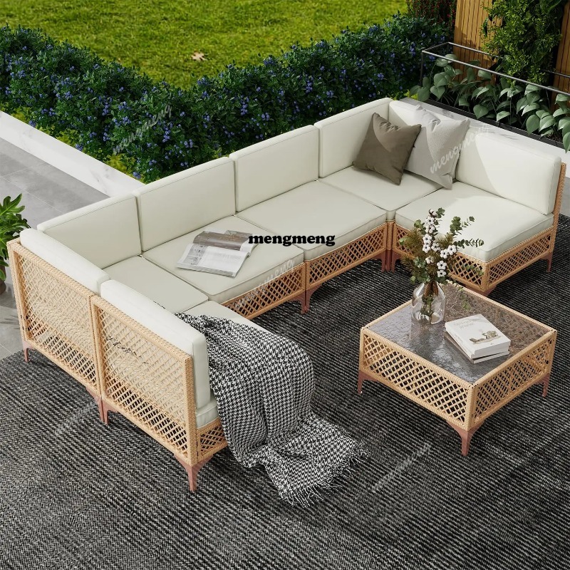 9-teiliges Outdoor-Möbelset mi – Outdoor Furniture With Fire Pit Table Bewertung und Preis