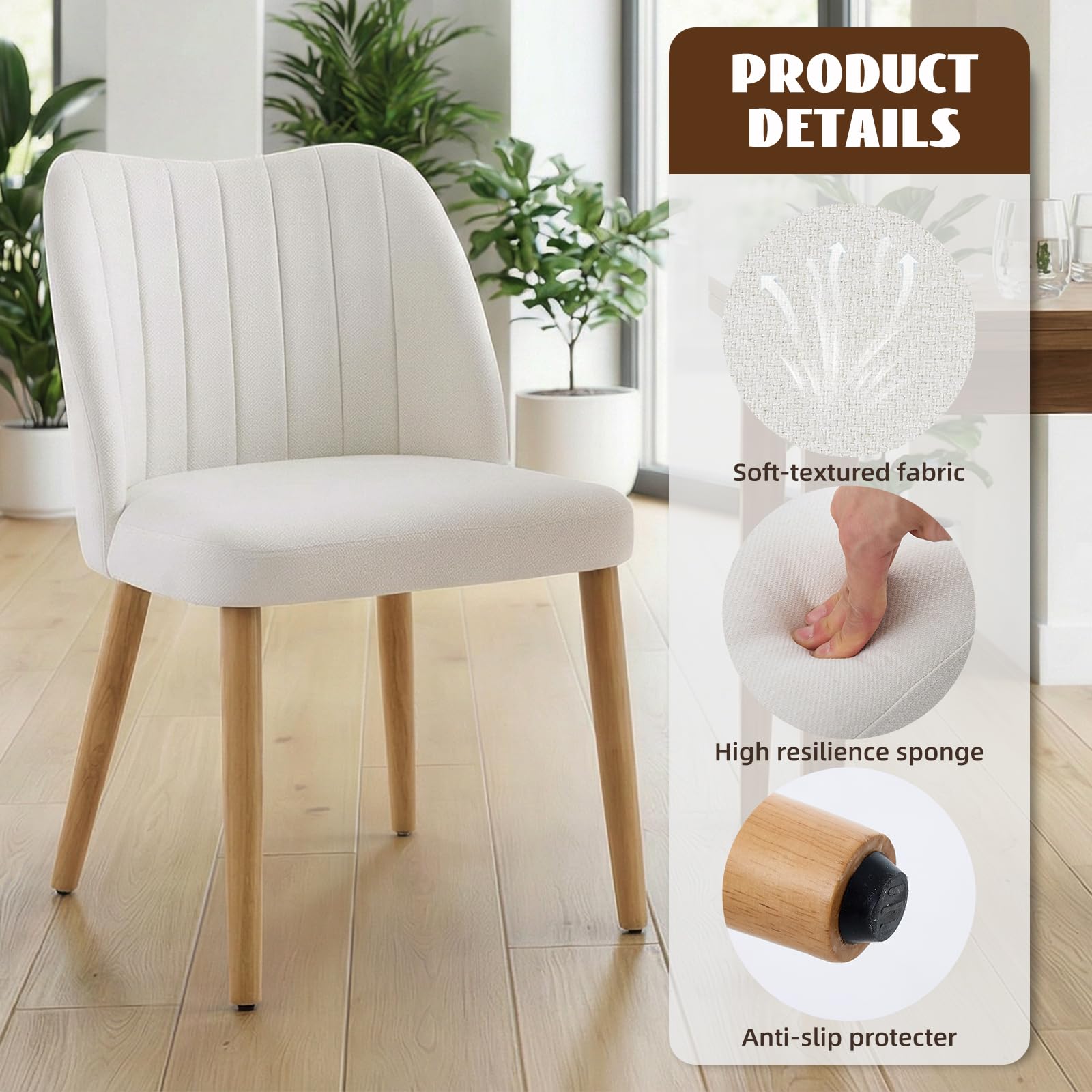 Set aus 2 gepolsterten Esszimm – Adirondack Chair Wood Bewertung und Preis