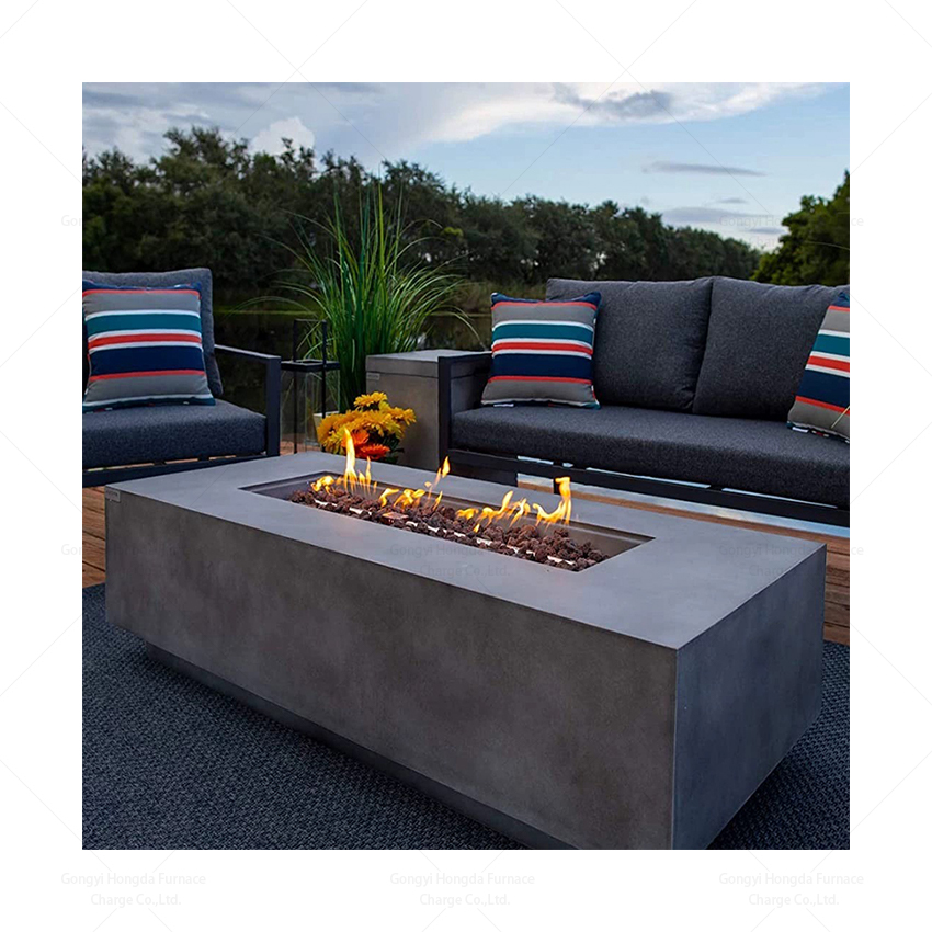Moderner Corten-Stahl-Gasfeuer – Outdoor Furniture With Fire Pit Table Bewertung und Preis