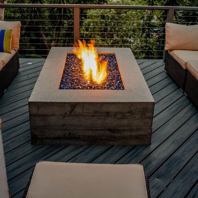 Moderner Corten-Stahl-Gasfeuer – Outdoor Furniture With Fire Pit Table Bewertung und Preis