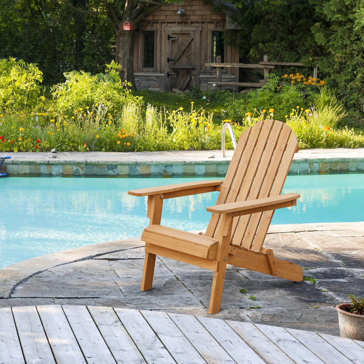Klappbarer Adirondack-Stuhl, 2 – Adirondack Chair Wood Bewertung und Preis