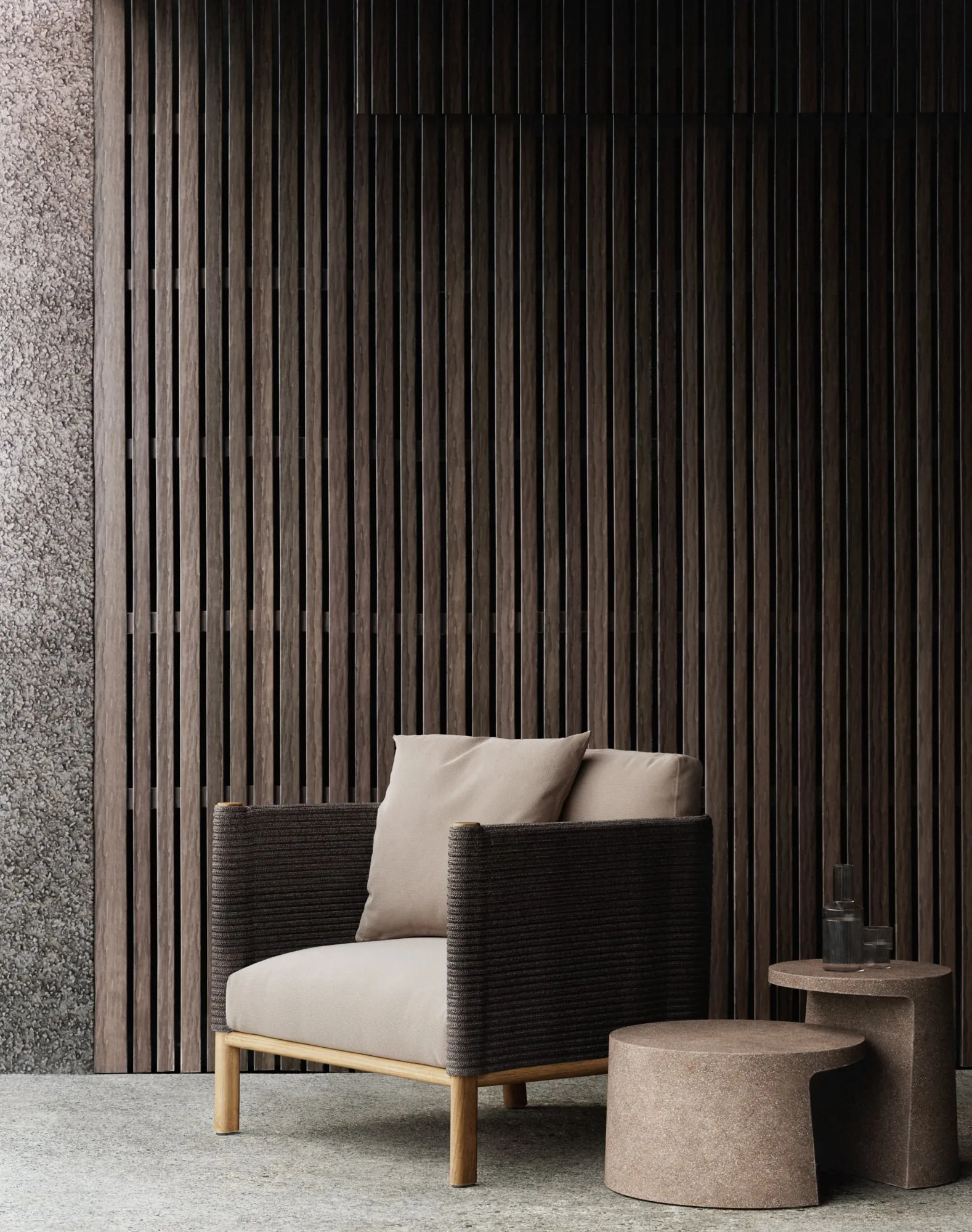 Teakholzrahmen mit Seilgeflech – Outdoor Furniture Teak Wood Bewertung und Preis