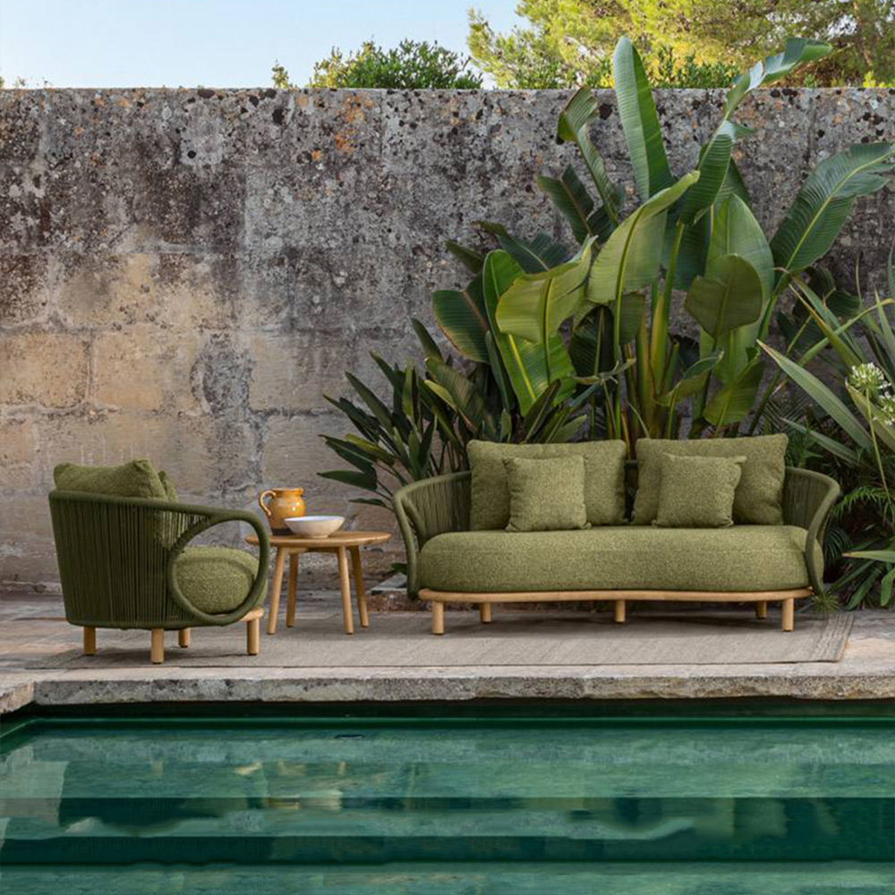 Outdoor-Rattan-Sofa aus Teakho – Outdoor Furniture Teak Wood Bewertung und Preis