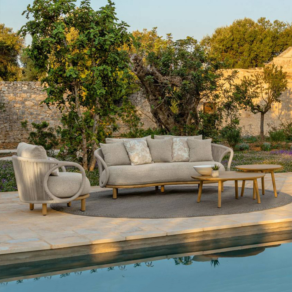 Outdoor-Rattan-Sofa aus Teakho – Outdoor Furniture Teak Wood Bewertung und Preis