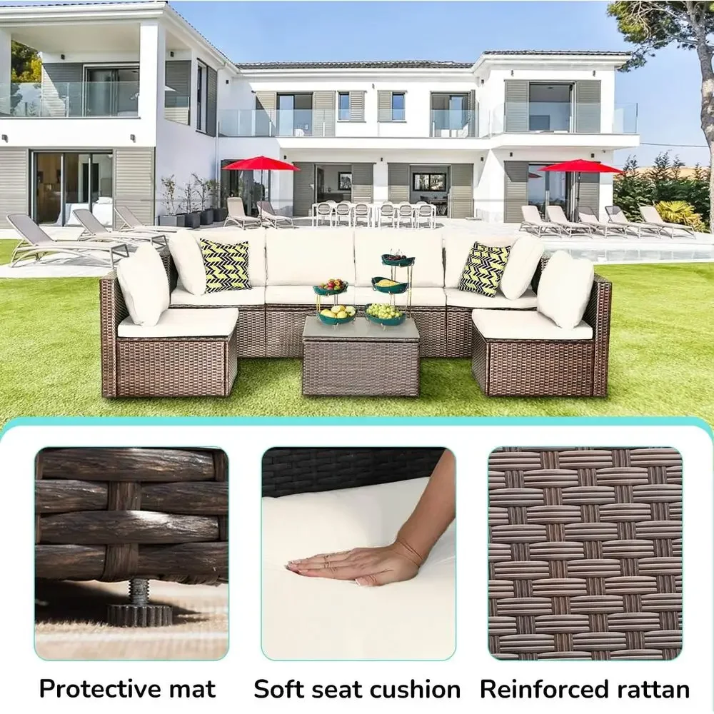 7-teiliges Outdoor-Gartenmöbel – Outdoor Furniture Ofo Bewertung und Preis