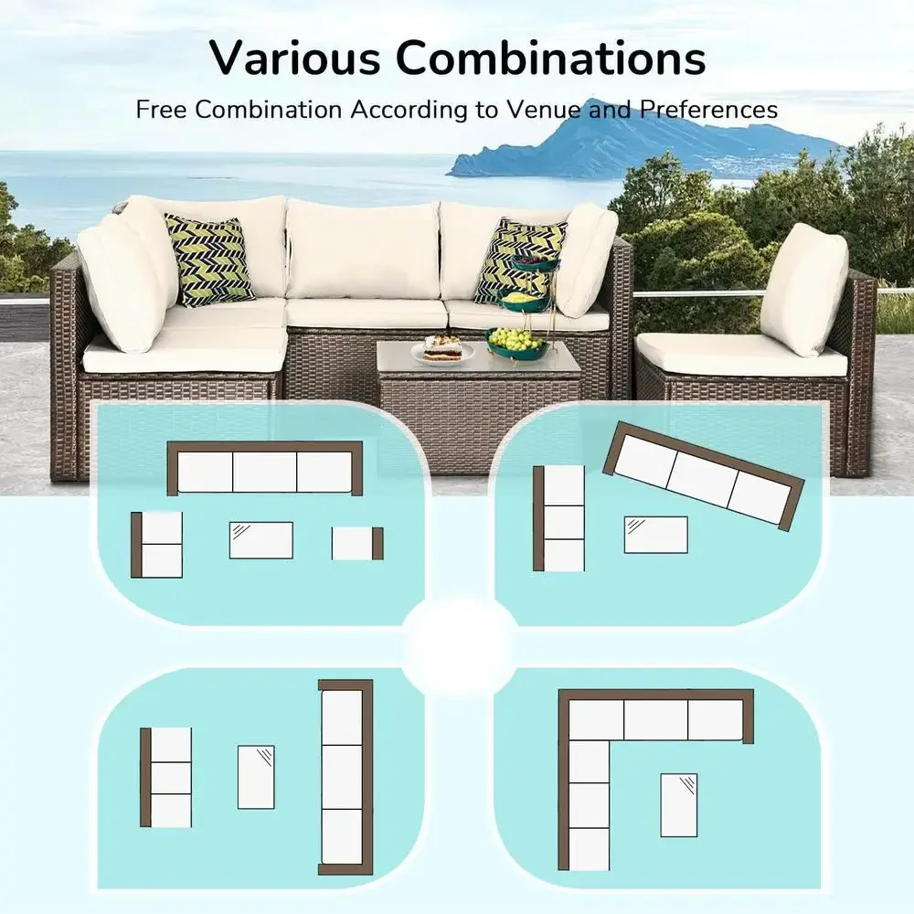 7-teiliges Outdoor-Gartenmöbel – Outdoor Furniture Ofo Bewertung und Preis