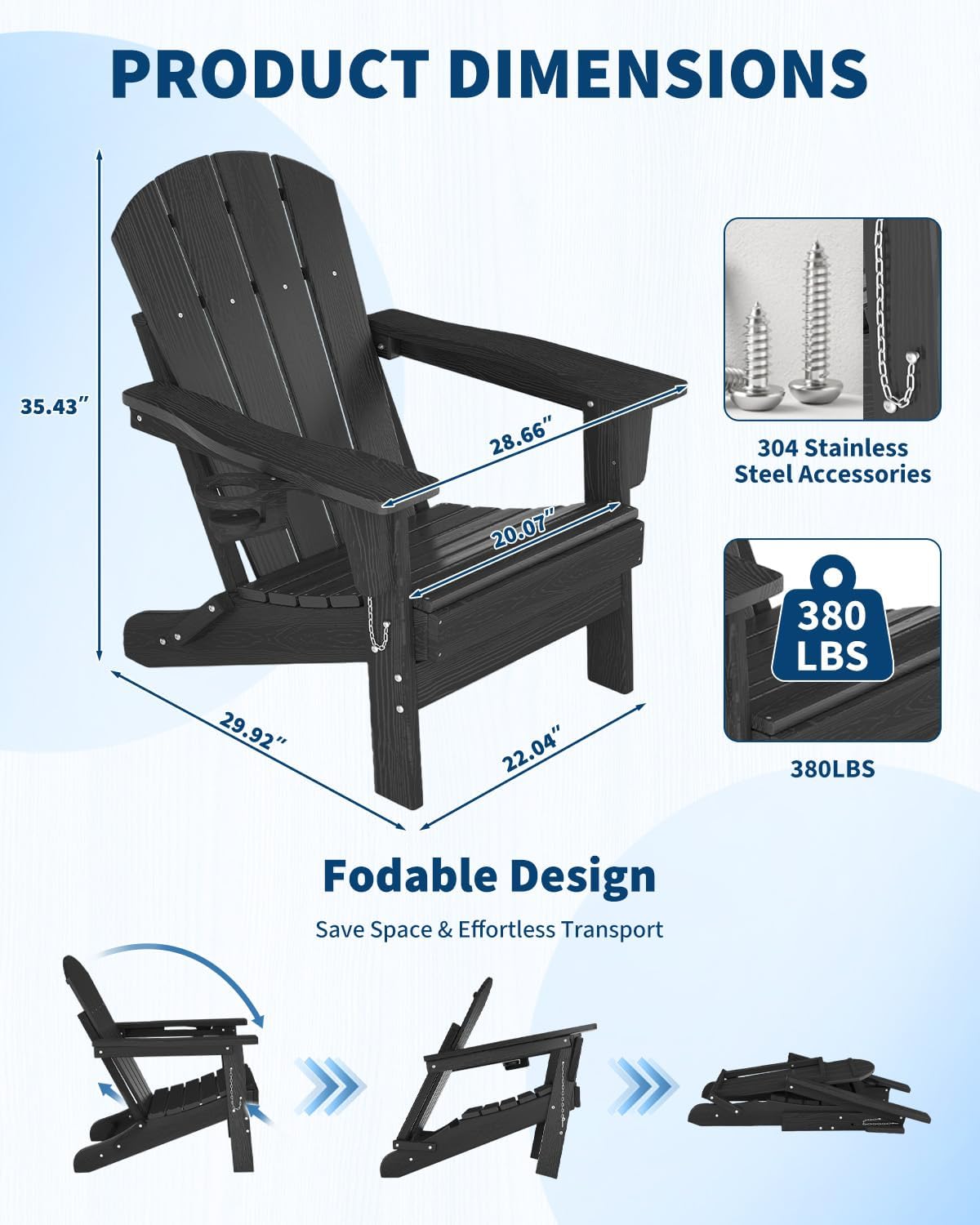 Klappbarer Adirondack-Stuhl au – Adirondack Chair Wood Bewertung und Preis