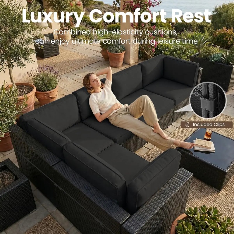 8-teiliges Gartenmöbel-Set aus – Outdoor Furniture With Fire Pit Table Bewertung und Preis