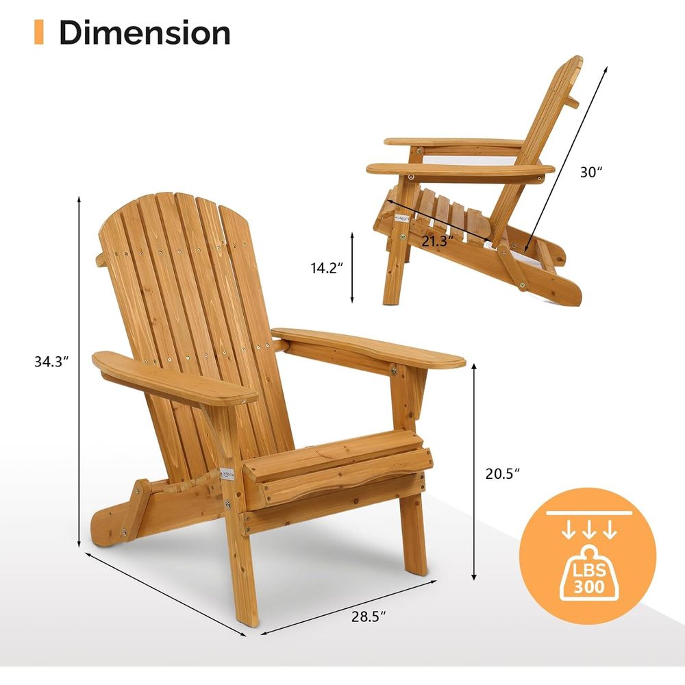 Klappbare Adirondack-Stühle im – Outdoor Furniture Ofo Bewertung und Preis