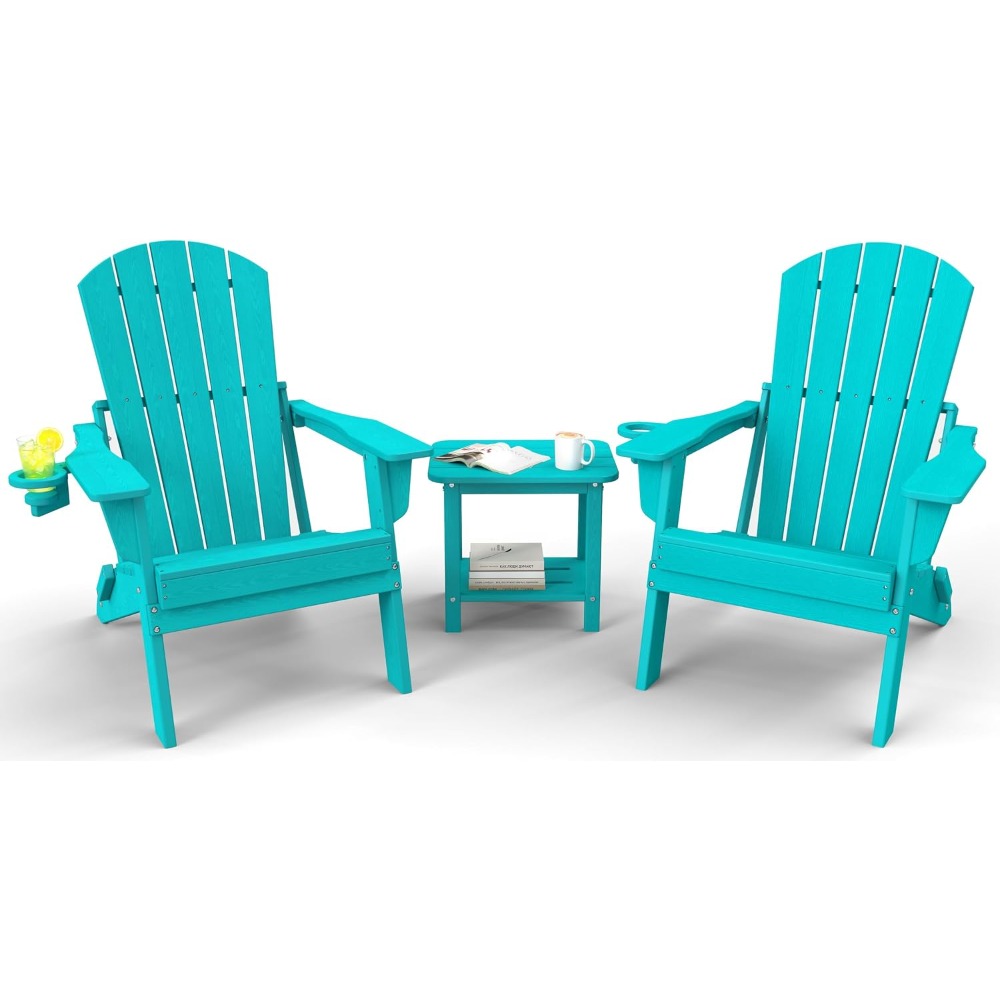 3-teiliges klappbares Adironda – Adirondack Chair Wood Bewertung und Preis