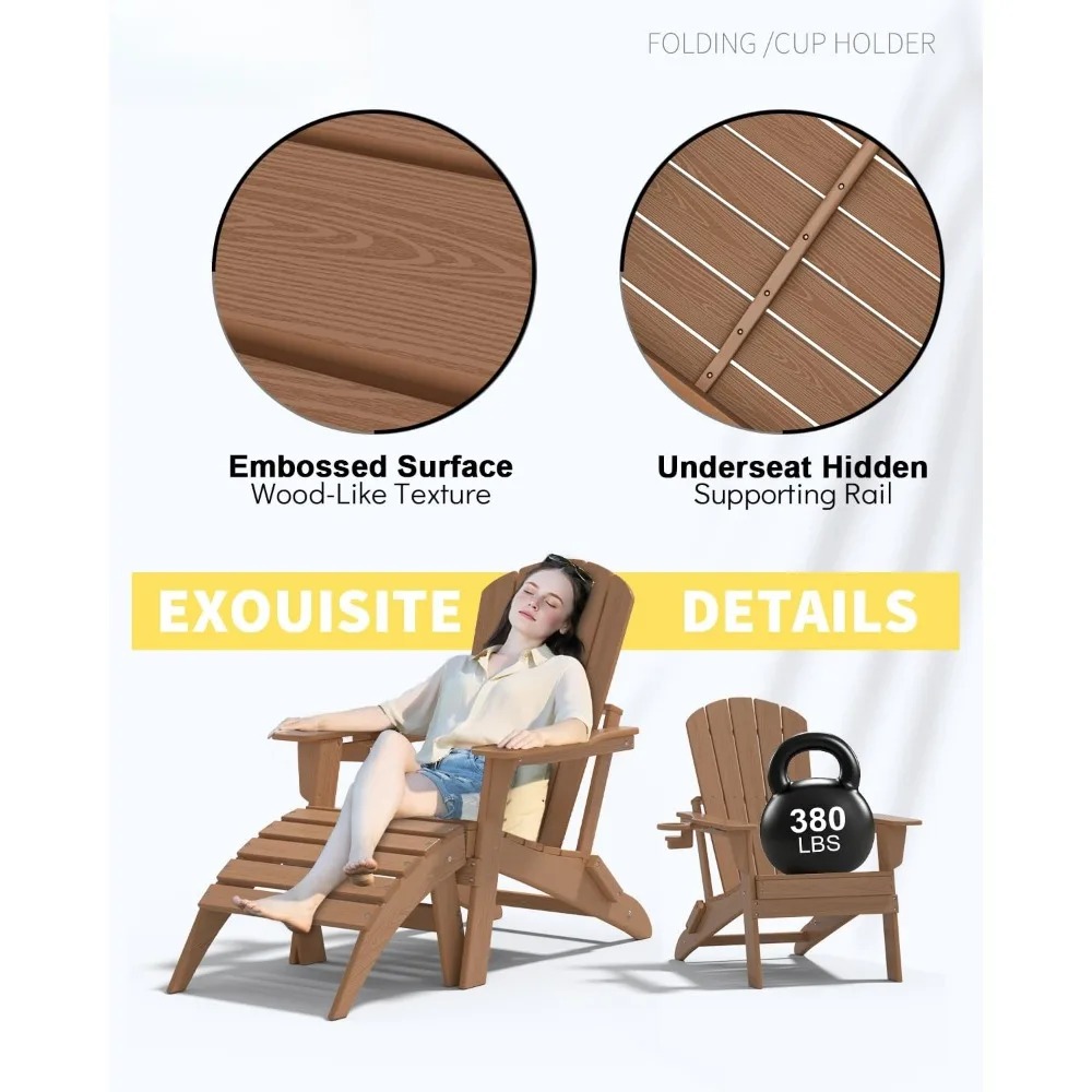 3-teiliges klappbares Adironda – Adirondack Chair Wood Bewertung und Preis