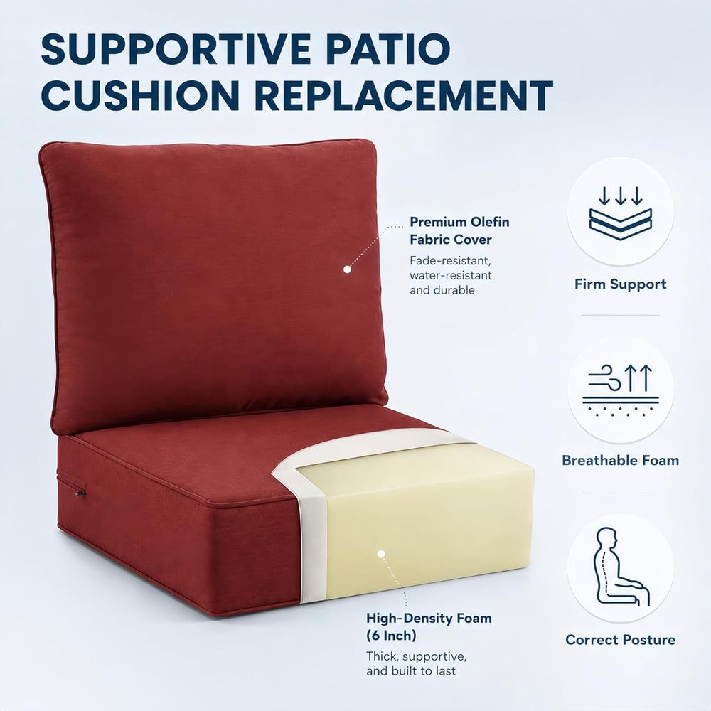 Outdoor-Sitzkissen 4-teiliges  – Outdoor Furniture Cushions 24 X 24 Bewertung und Preis