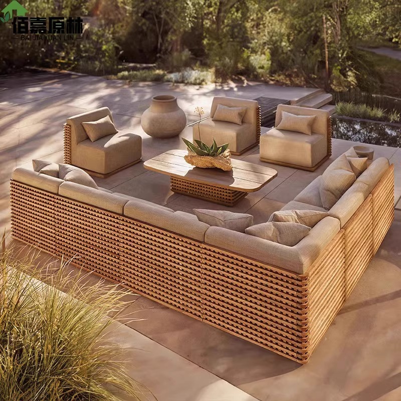 Outdoor-Sofa aus Teakholz im F – Outdoor Furniture Teak Wood Bewertung und Preis