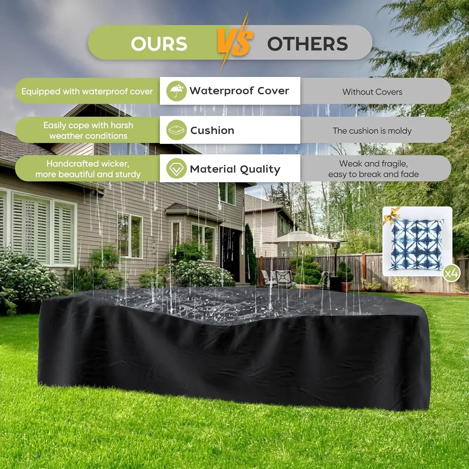 l Terrassenmöbel-Set mit 32-Zo – Outdoor Furniture With Fire Pit Table Bewertung und Preis