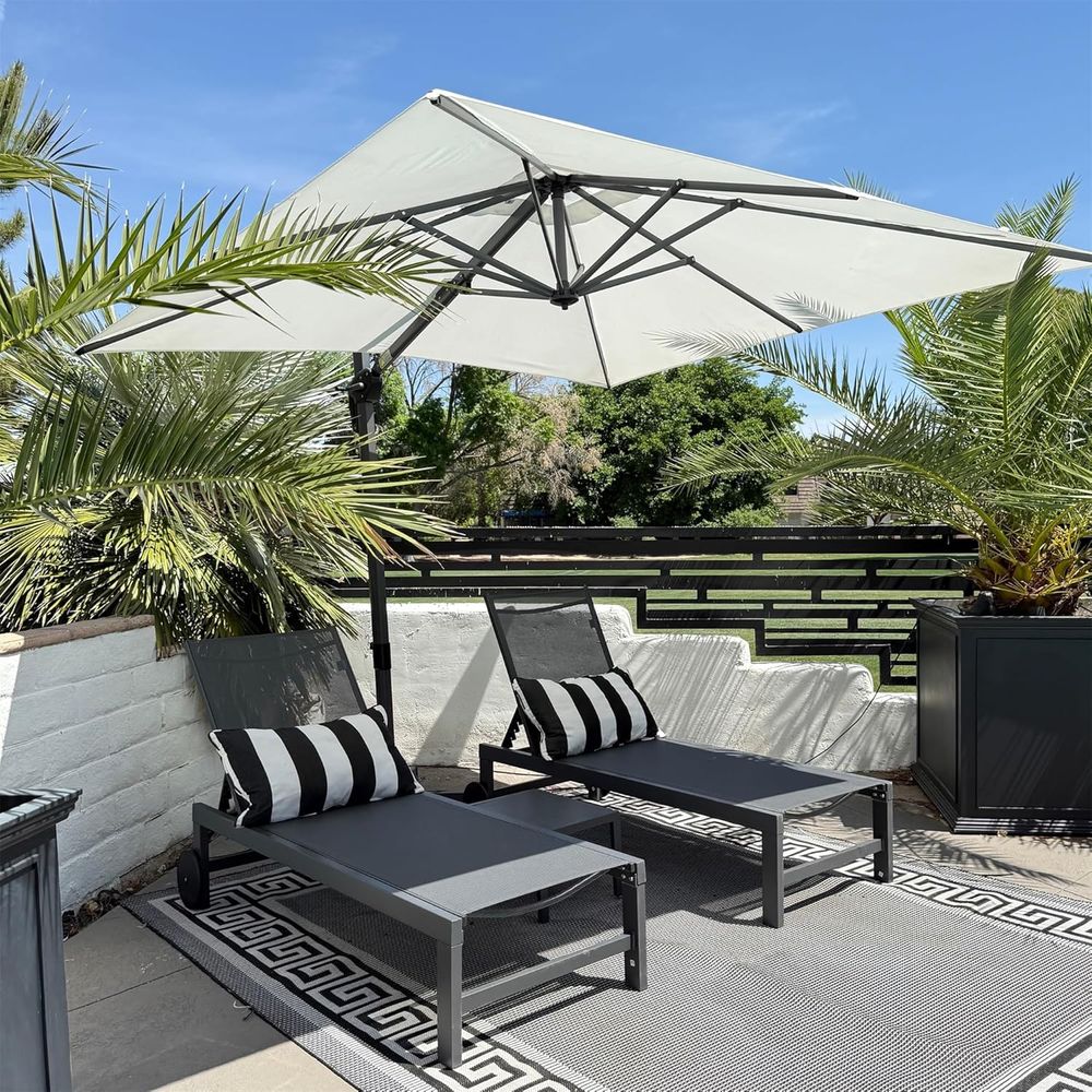 Pool-Liegestühle-Set mit Räder – Outdoor Furniture Ofo Bewertung und Preis
