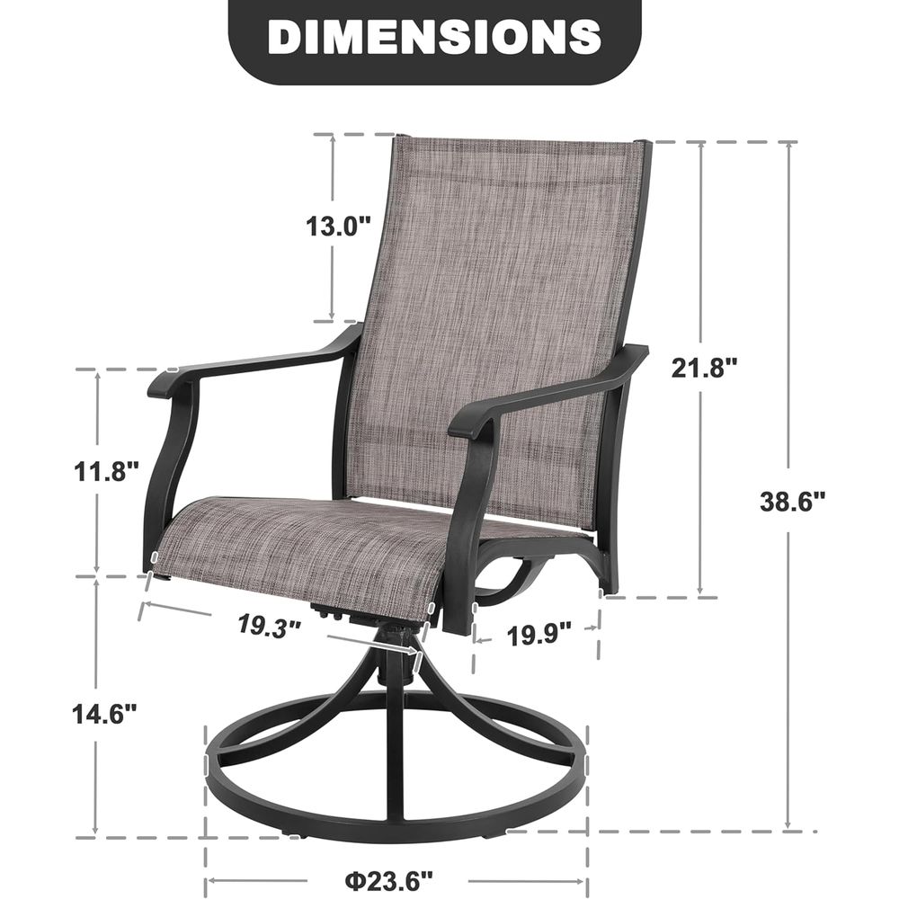 Drehbares Terrassenstuhl-Set m – Outdoor Furniture Ofo Bewertung und Preis