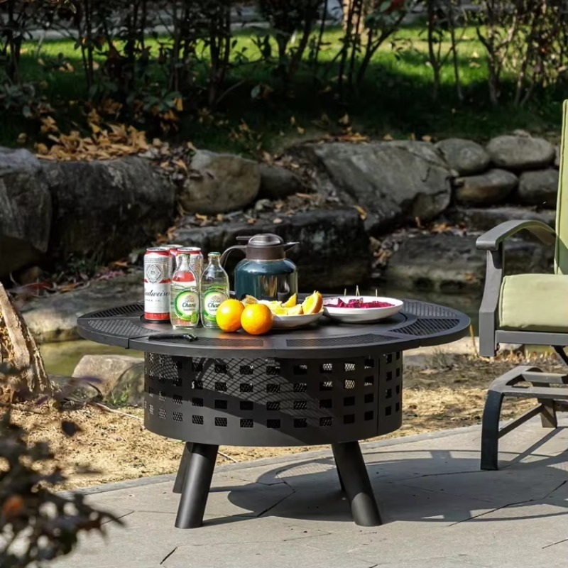 2026 Heißer Verkauf Garten Out – Outdoor Furniture With Fire Pit Table Bewertung und Preis