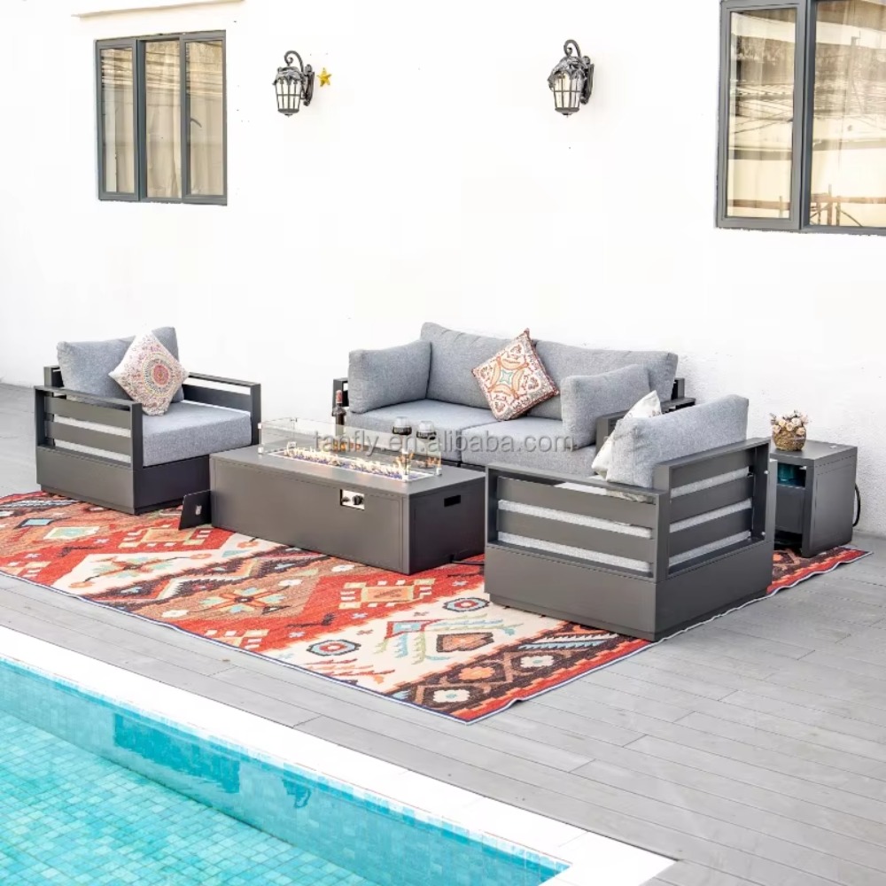 Villa Hotel Outdoor-Möbelset M – Outdoor Furniture With Fire Pit Table Bewertung und Preis