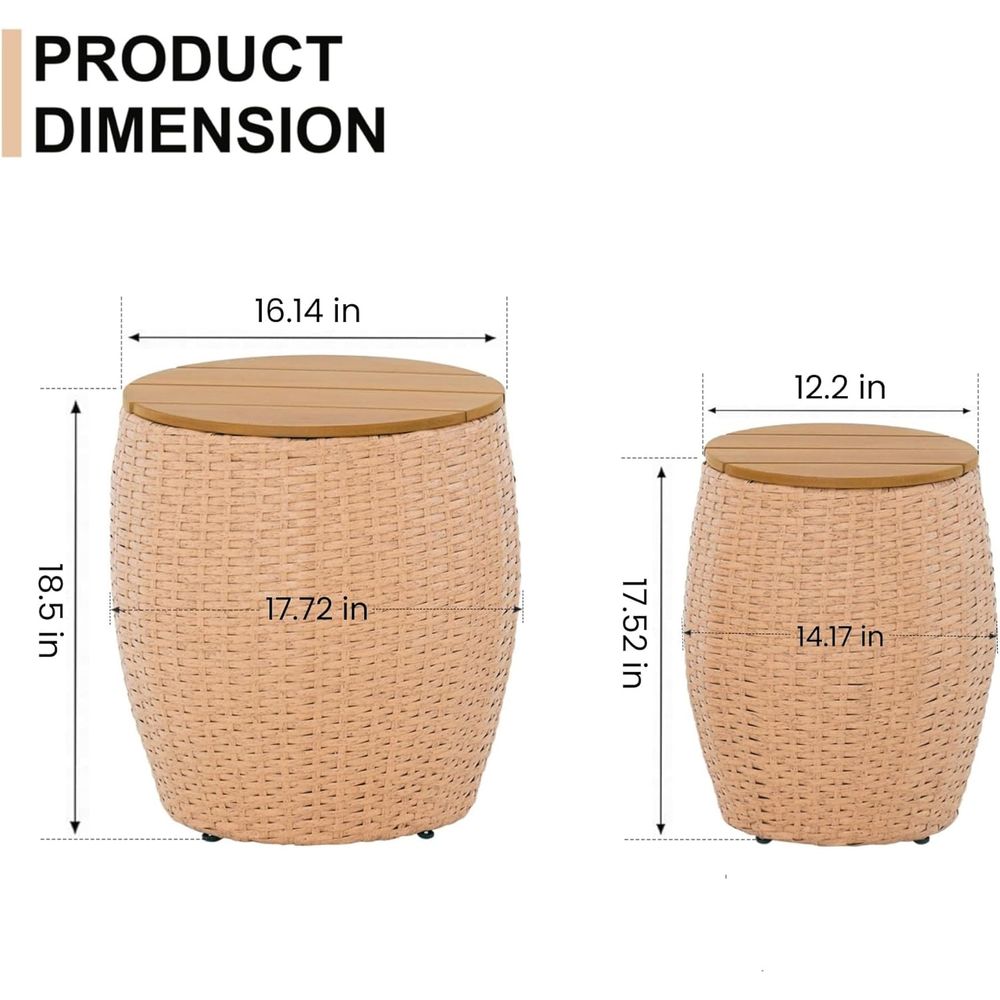 Beistelltisch-Set, 2 Stück, ru – Outdoor Furniture Ofo Bewertung und Preis