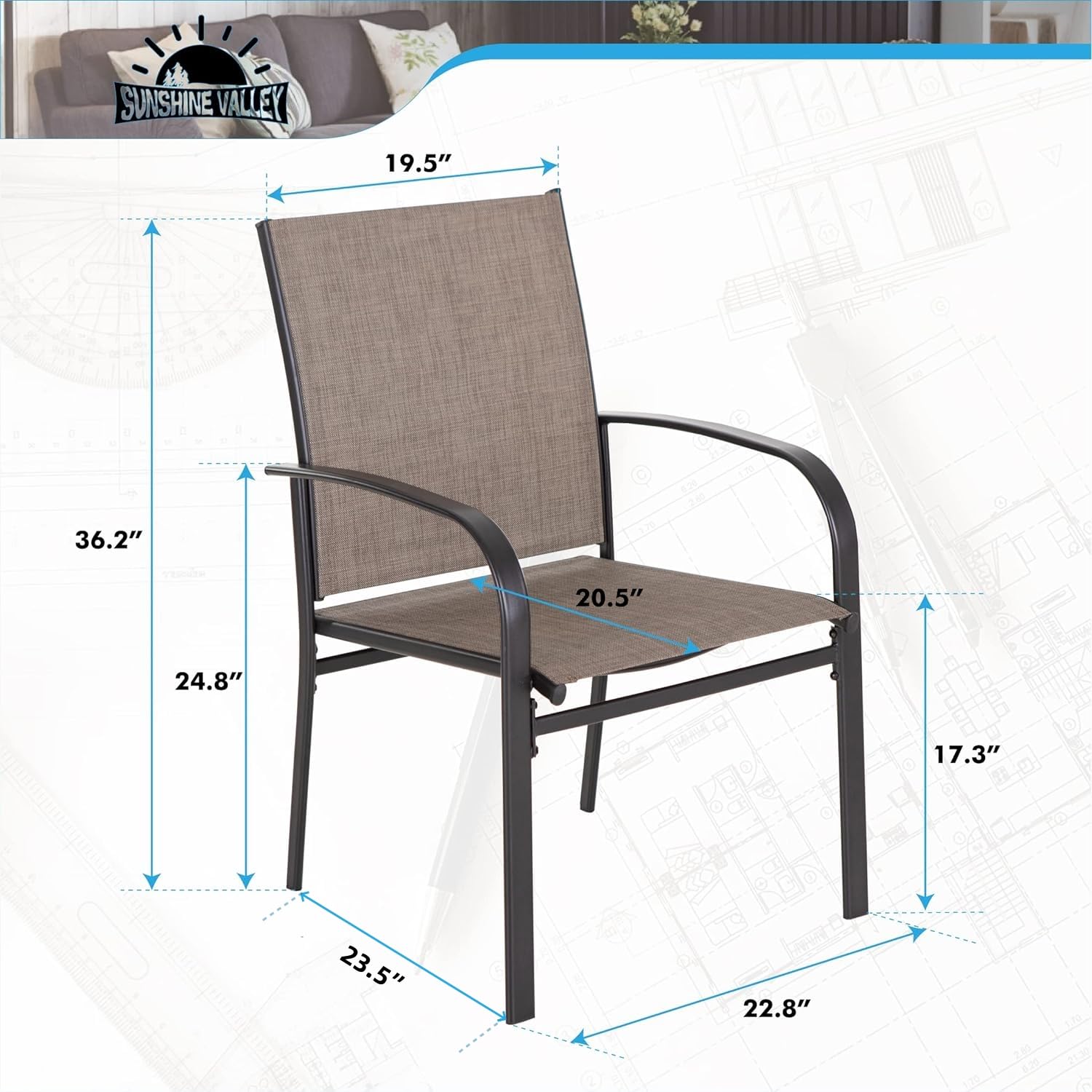 o*-Terrassenstühle 4er-Set, Ou – Outdoor Furniture Ofo Bewertung und Preis