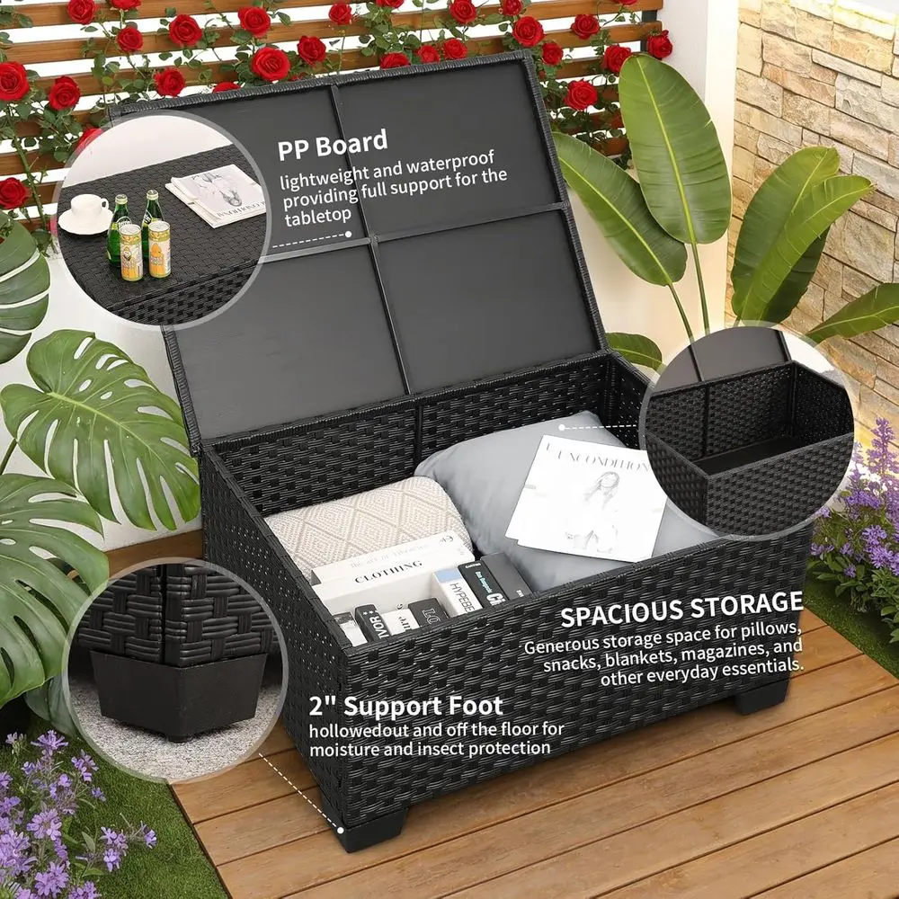 45-teiliges Outdoor-Terrassenm – Outdoor Furniture With Fire Pit Table Bewertung und Preis