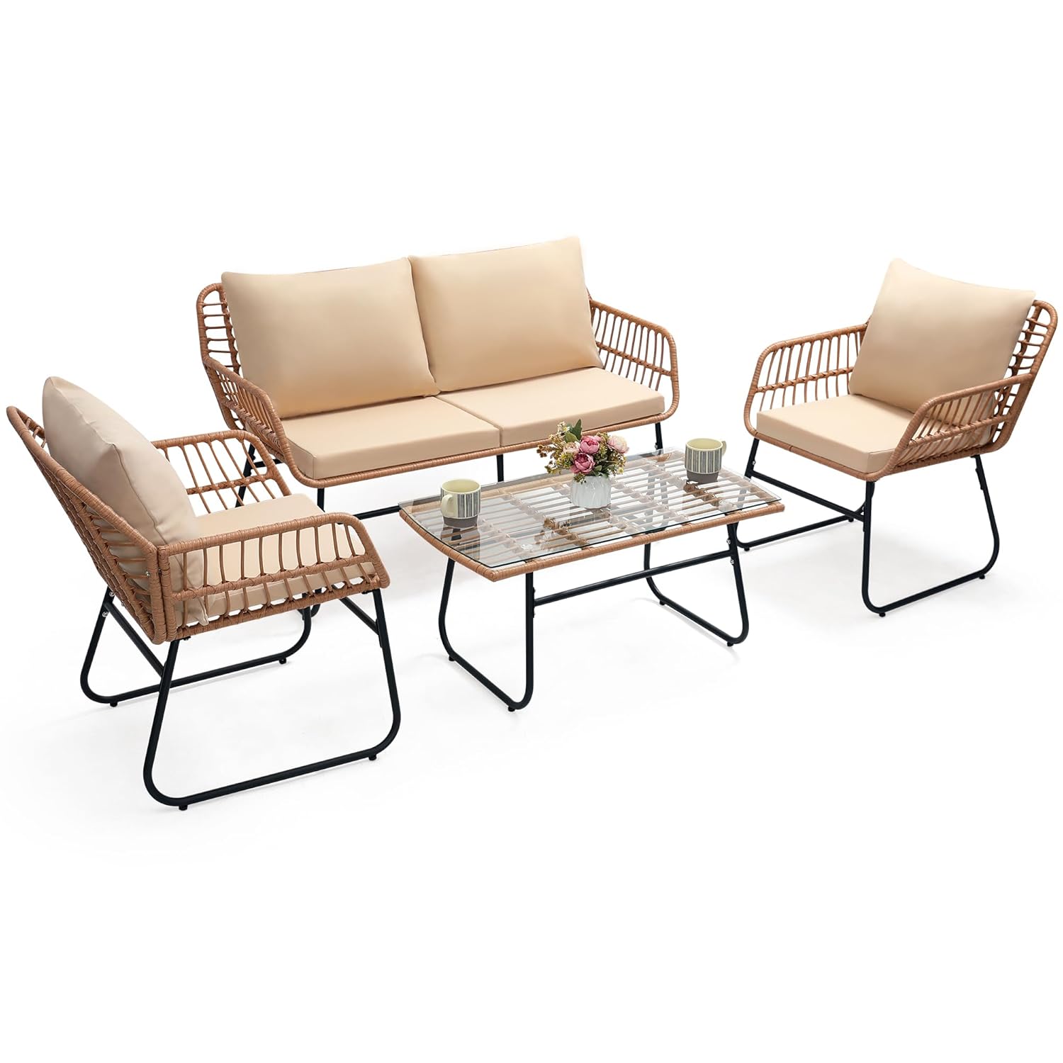 o*-4-teiliges Patio-Bistro-Gar – Outdoor Furniture Ofo Bewertung und Preis