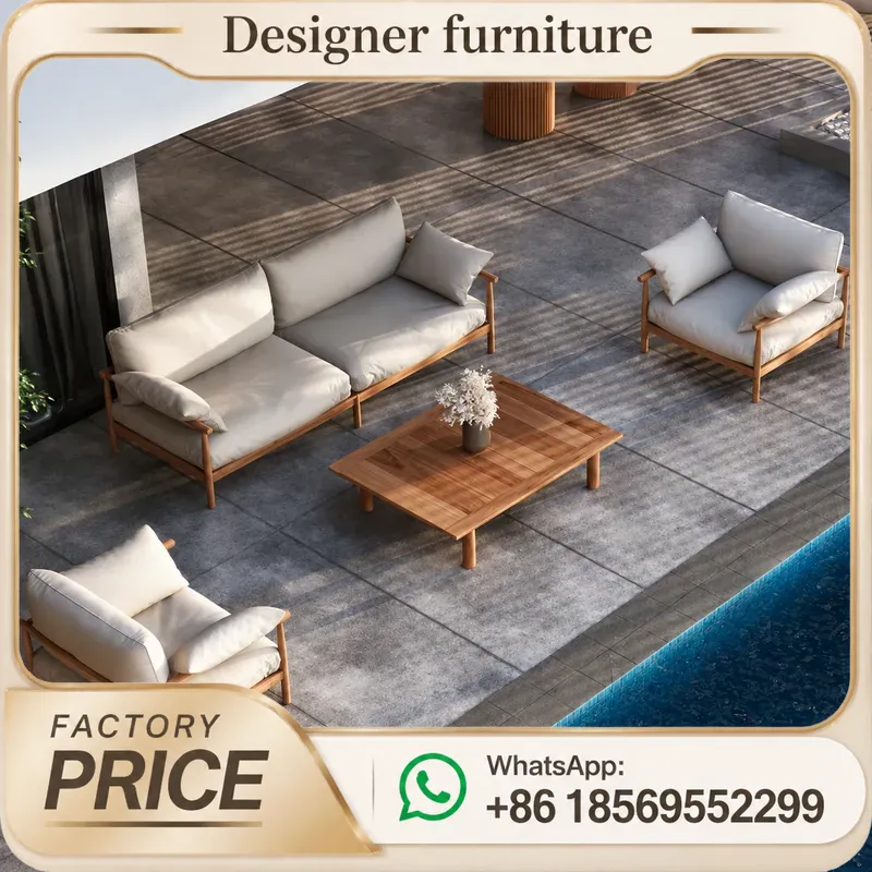Teakholz-Sofa-Set Outdoor-Gart – Outdoor Furniture Teak Wood Bewertung und Preis