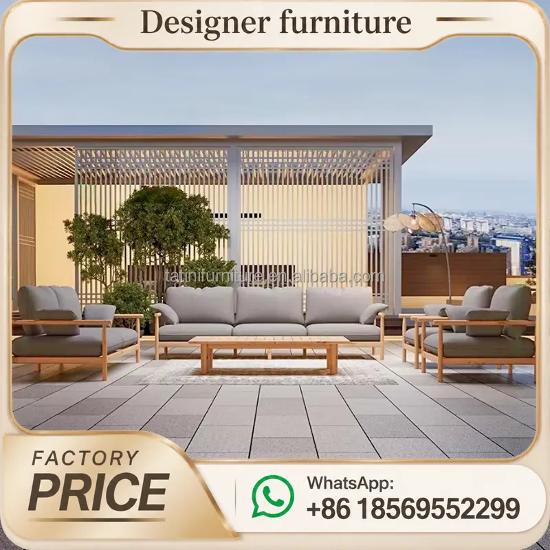 Teakholz-Sofa-Set Outdoor-Gart – Outdoor Furniture Teak Wood Bewertung und Preis