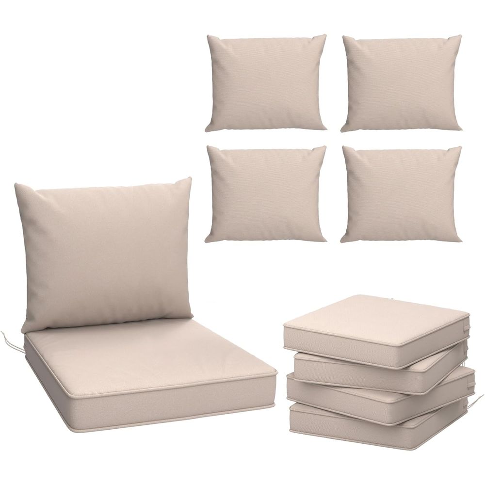 Outdoor-Stuhlkissen-Set mit 4  – Outdoor Furniture Cushions 24 X 24 Bewertung und Preis